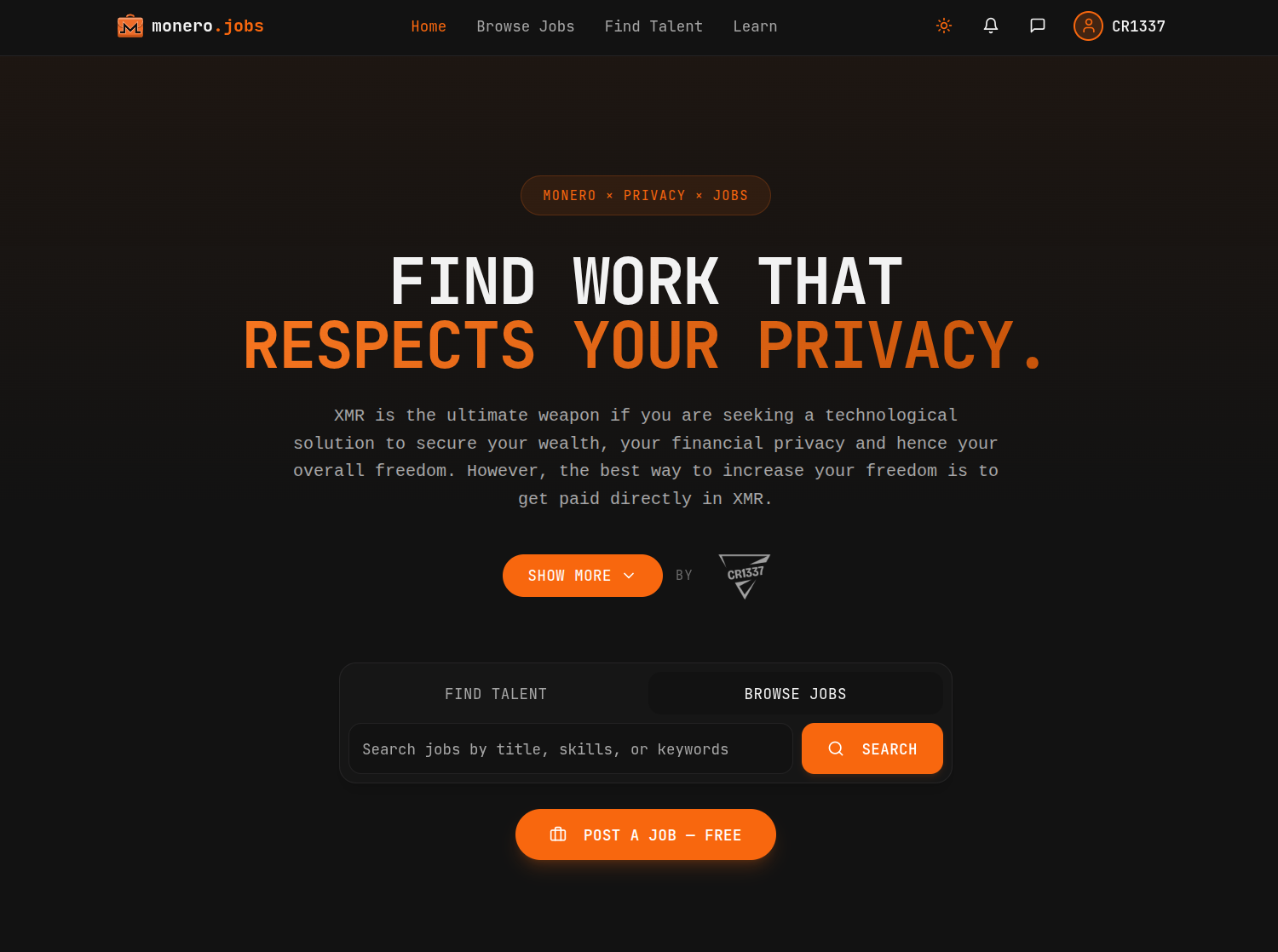 Monero.Jobs
